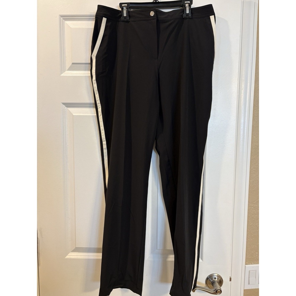 Chicos Zenergy Neema Side Striped Athleisure  Trousers, Size 1-Medium